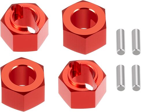 RCHUBAM 7mm Wheel Hex Hubs Adapter Aluminium 1/16 RC Wheel Hex Upgrades Parts Accessories Compatible with Losi Mini-T 2.0 & Mini-B 1/16 1/18 Scale RC Off-Road Car Truck (Black) in Saudi Arabia