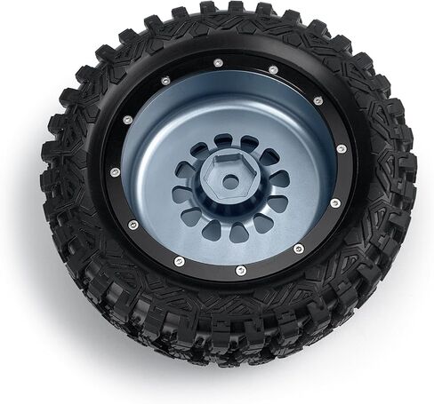 QUE-T Aluminium Beadlock Wheels for 1/7 Unlimited Desert Racer UDR Wheel Hubs,Pack of 4,Suit for Tires 101063-00 Only (Titanium & Black) in Saudi Arabia