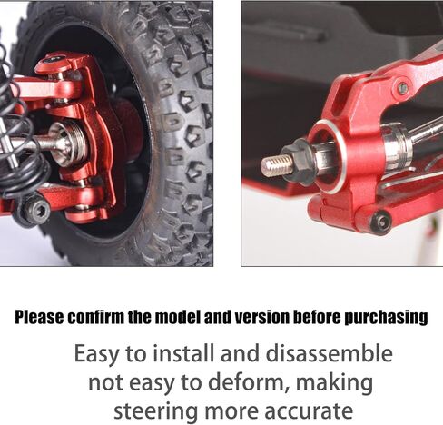 Front Rear Hubs Set ARA330841 Replacement Upgrade - 7075 Aluminum Front Knuckle Spindle Set & Rear Axle Holder Set for ARRMA 1/16 Mojave GROM/LOSI 1/12 NASCAR Models | Multi-Color Anodized in Kuwait