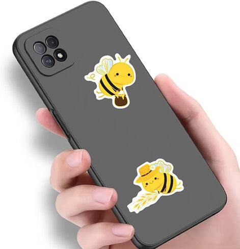 500Pcs Bee Label Stickers 1 Inch Round Sticker Rolls Envelope Seal Animal Stickers Cute Bees Jar Labels Self Adhesive Cartoon Favor Decals Bee Themed Party Crafting Supplies Decoration in Kuwait