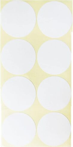 Yesallwas 1440 PCS Small Dot Stickers Round White 15 Sheets Dot Stickers Label Sticker for Office,Classroom (16mm, White) in Saudi Arabia
