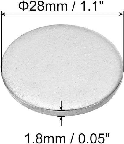 PATIKIL 25mm Steel Disc, 40Pcs Round Metal Stamping Blanks Tags Circle Stainless Steel Strike Plate DIY for Engraving Stamping Jewelry Craft in Saudi Arabia