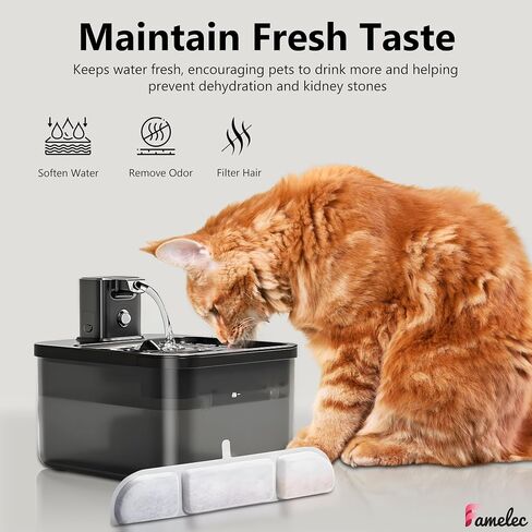 10 Pack For Downy Paws Replacement Filters Wireless Pet Water Fountain for Cats Inside, Cat Water Fountain Filter for Downypaws Filter DPWFP6, for Downypaws Replacement Filters 84oz/2.5L Cat Fountain in Saudi Arabia