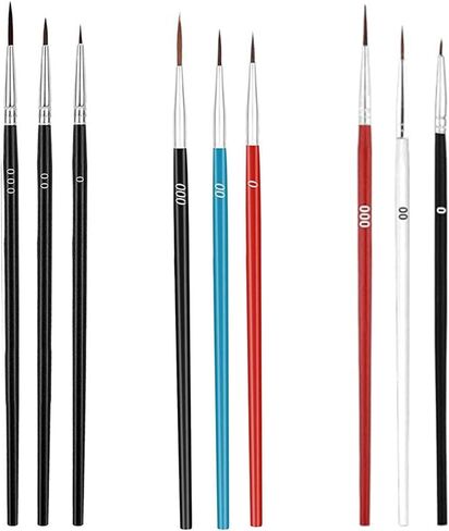 Miniature Detail Paint Brushes, DAYnagh 30 Pcs Paintbrushes Small Watercolor Artists Paint Brushes for Acrylics Oil Model Craft Detail Painting, Size #0#00#000 in Saudi Arabia