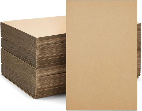50 Pack Corrugated Cardboard Sheets 6x9, Flat Packaging Inserts for Packing, Shipping, Mailing (2mm Thick) in Kuwait
