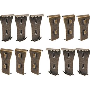 YHAOEN Brick Clips and Hooks - Set of 12, No Drilling Required - Fits 2-1/4 to 2-3/8 Inch High Bricks - Ideal for Outdoor Home Decor and Siding Installation