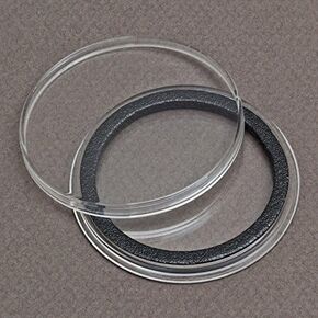 (5) Air-tite 39mm Black Ring Coin Holder Capsules for 1oz Silver & Copper Rounds Casino Chips