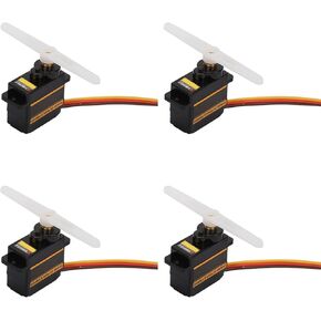 4PCS EMAX ES08MA II Metal Gear Analog Servo Motor Drive Shockproof Stable Machine Compatible for RC Model