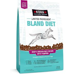 Koha Limited المكون من غذائي غذائي جاف الطعام للكلاب - وصفة أرز الدجاج والبني ، طعام كلب حساس في المعدة - اليقطين لدعم الجهاز الهضمي ، 3.5 رطل