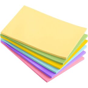 Mr. Pen- Sticky Notes 4x6, 6 Pads, Pastel Colors, Self-Stick Note Pads, Aesthetic Sticky Pads, Colorful, Bulk