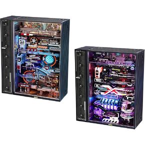 ROKR 3D Buildingles Building Toy Toy مجموعات طراز الرخام للبالغين MR01S+MR02S World The Last and Future City