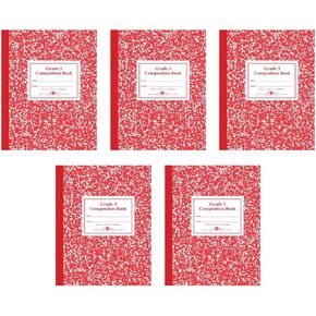Roaring Spring Grade 1 Composition Book, 9 3/4 in X 7 3/4 in, 50 sheets, 5PK