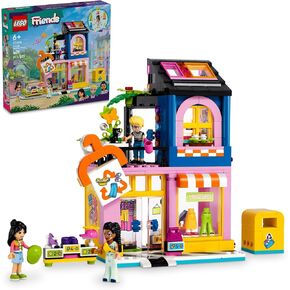 متجر Lego Friends Vintage Fathage ، ولعبان اجتماعي-عاطفي ، ونموذج قابل للبناء ، وفكرة هدية لعب الأدوار للأطفال الذين تتراوح أعمارهم بين 6 سنوات وما فوق ، وشخصيات المدولة المصغرة وشخصية القط ، تلعب معًا ، 42614