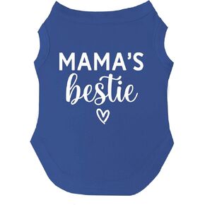 Mama's Bestie Dog Tee Shirt | Sleeveless | Sizes for All Ages and Breeds for Mom | Valentine's Day | Prop Photoshoot |Red, Small (735) in Kuwait