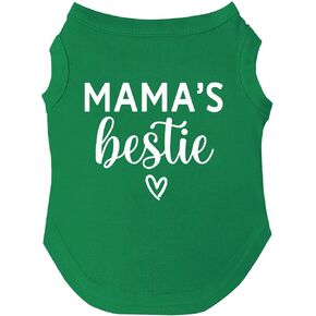 Mama's Bestie Dog Tee Shirt | Sleeveless | Sizes for All Ages and Breeds for Mom | Valentine's Day | Prop Photoshoot |Red, Small (735) in Saudi Arabia