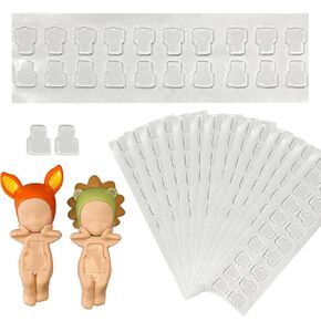 منصات لاصقة صافية لـ Sonny Baby - 300pcs شريط لاصق مزدوج الجوانب ، قابل للإزالة ولزجة ، لملحقات شخصيات ملاك Mini
