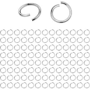1500PCS Jump Rings 6mm Stainless Steel Open Jump Rings for Jewelry Making