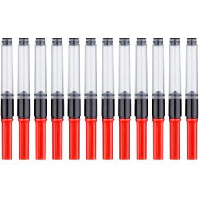 محولات القلم بنافير 12pcs ، محول حبر حبر حبر قطره 3.4 ملم محول ، متوافق مع Parker Fountain Pen