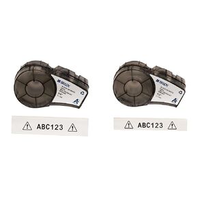 Brady Authentic (M21-750-595-WT) ملصق الفينيل في جميع الأحوال الجوية للمعرف الداخلي/الخارجي وعلامة فينيل في جميع أنحاء العالم/الخارجي (M21-500-595-WT) لمعرف داخلي/خارجي ومختبر ومعدات.
