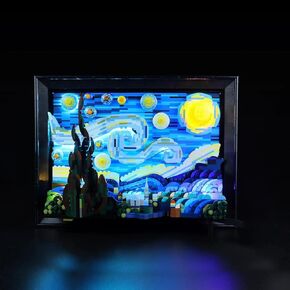 مجموعة LED Light Light for Lego Vincent Van Gogh - The Starry Night ، متوافقة مع Lego 21333 ، إضاءة لعبتك لليلة Starry - بدون نموذج