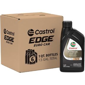 Castrol - 152B99-6PK 06244 Edge A3/B4 0W-30 Advanced Full Synthetic Motor Oil, 1 Quart, 6 Pack
