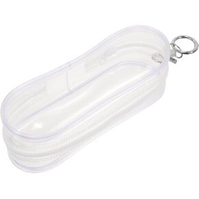 Mini Doll Storage Bag with Buckle Transparent Mini Doll Display Pouch Figure Organizer for Travel and Everyday Use