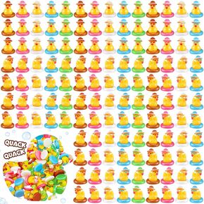150 PCS 4th of July Mini Resin Ducks Patriotic Tiny Duck Fompurines Bulk Memorial Day Blue Red White Miniature Forms for Independence Day Garden Micro Decor (100 pcs ، beach)