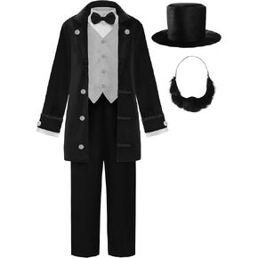 RELIBEAUTY ABRAHAM LINCOLN COSTUME KIDS DOUGLASS COSTUME FOR