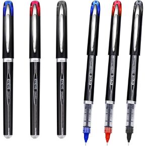 eyeye eedle rollerball أقلام 0.5 مم ، 3 ألوان متنوعة نقاط فاخرة فاخرة جافة ، حبر الحبر السائل أقلام الكتابة على نحو سلس للكتابة في اليومية ، أخذ الملاحظات ، المكتب ، اللوازم المدرسية