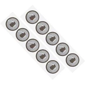 50pcs علامات ملصق NFC المضادة للمعادن NTAG213 على علامات NFC المعدنية على ملصقات لاصقة مع ذاكرة وأجهزة إعادة تمكينها مع إعادة الكتابة مع جميع الهواتف المحمولة التي تدعم NFC (50)