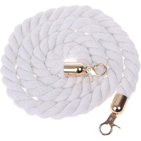 Cotton Rope Purse Handles Handbags Shoulder Bag Strap Replacement with Mental Buckles for Purses Making Supplies