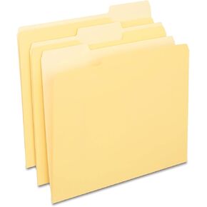 Staples 659800 File Bolders 3-Tab Size Yellow 24/Pack (659800)