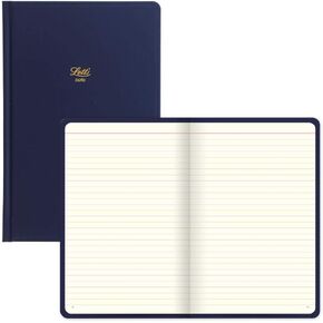 Letts Icon Book Book Book ، Cream Paper ، 240 صفحة ، 7.625 × 5 × 0.5 بوصة ، البحرية (B090116)