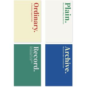 MonoLike thema mini notebook 4p set_mini ملاحظة ، ملاحظة جيب ، ملاحظة فارغة ، حجم الجيب ، ملاحظة محمولة ، 64 صفحة