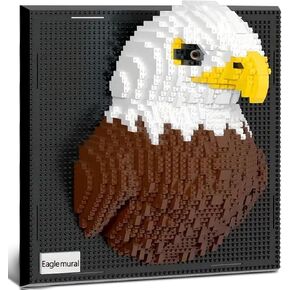 3D Wall Art Chameleon Animal Micro Mini Building Blocks Set for Adults, Unique Home Wall Decor or Table Display, Creative Birthday Gift Toy for Kids Teens (2688 PCS) Not Compatible with Lego