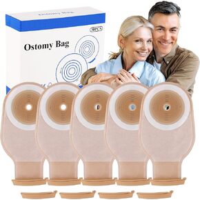 30 PCS Colostomy Bags, 15mm-65mm Ostomy Supplies, One-Piece Ostomy Bays for Lleostomy Stoma Care, Cut-to-Fit.