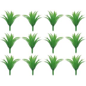 50pcs مشهد أخضر مصغرة العشب البلاستيكي نموذج e القسم 3.5 سم DIY مصنوعة يدويًا مواد رمل للبناء لبناء طرز مشهد تصميم منزل حديقة صغيرة