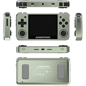 RG351MP GP GAME CONSOLE 3.5 بوصة OCA شاشة مجهزة بالكامل مفتوح المصدر نظام Linux مع 2400 لعبة كلاسيكية ، دعم WIFI BATTLE و TF CARD EXTRANTION BLUSTER 3500MAH بطارية (Ocean Blue) in Kuwait