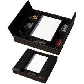 Dacasso Conference Room Organizer, Black 17.625L x 17W x 4H in