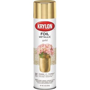Krylon Foil High Gloss Gold Gold Metallic Paint 8 Oz.