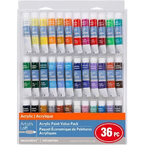 MICHAELS 36 Color Acrylic Paint Value Pack by Artist's Loft™ Necessities™