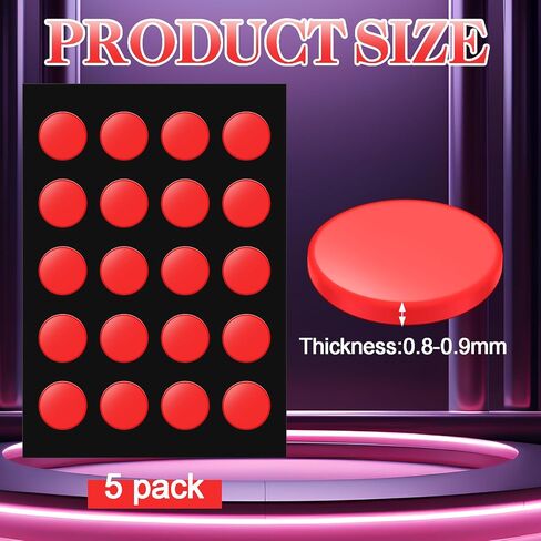 100 Pcs Speed Mouse Skates, Offers Excellent Wear Resistance, Speed & Control Abrasion Resistance, Move More smoothly, Suitable for Cloth Mouse Pads & Glassmouse Pads, 5 Sheet (Black) in Kuwait