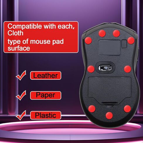 100 Pcs Speed Mouse Skates, Offers Excellent Wear Resistance, Speed & Control Abrasion Resistance, Move More smoothly, Suitable for Cloth Mouse Pads & Glassmouse Pads, 5 Sheet (Black) in Kuwait