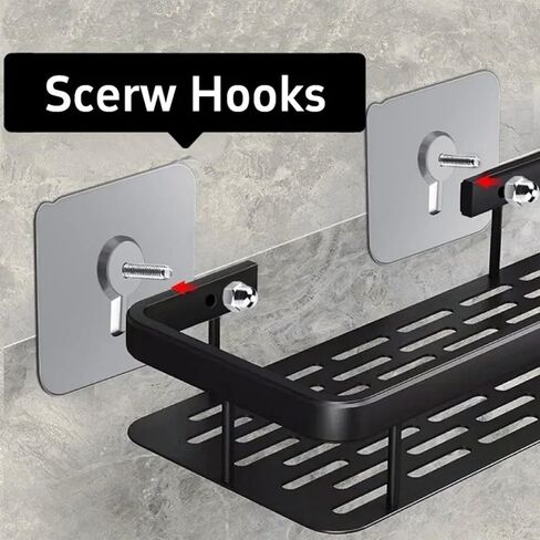 20 PCS Adhesive Hooks Heavy Duty, Wall Hooks for Hanging, Seamless Screws for Wall Mount, No-Trace Sticker Frame Hangers Without Nails for Mount Wall Shelf，for Kitchen，Home，Office Self Adhesive Hooks in Kuwait