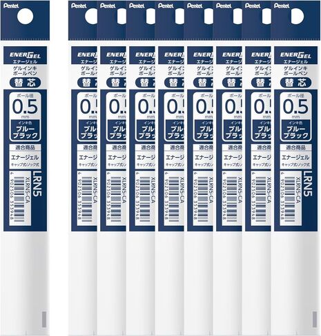 Pentel Ballpoint Pen Refill XLRN5-CA EnerGel 0.5mm, Blue Black, 10 Count in Kuwait