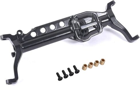 1/10 RC Car Axle Housing Shell لـ SCX10 III AXI03007 ترقيات زاحف RC ، تصميم ألومنيوم من قطعة واحدة (مقدمة ، أسود) in Kuwait