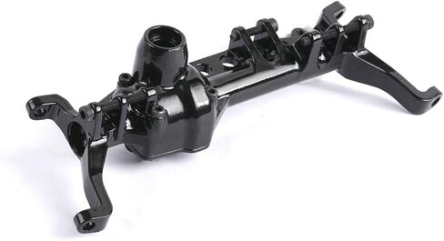1/10 RC Car Axle Housing Shell لـ SCX10 III AXI03007 ترقيات زاحف RC ، تصميم ألومنيوم من قطعة واحدة (مقدمة ، أسود) in Kuwait