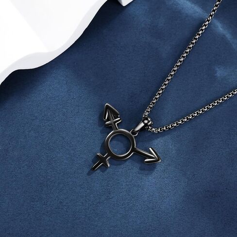 Atheist Necklace Sterling Silver Obsidian/Abalone Shell Atheism Jewelry for Men in Kuwait