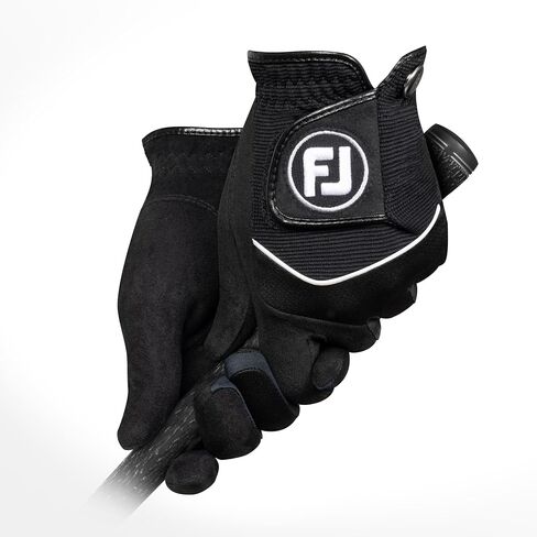 قفاز جولف RainGrip للرجال من FootJoy، أبيض/رمادي، Cadet Medium/Large، زوج in Kuwait
