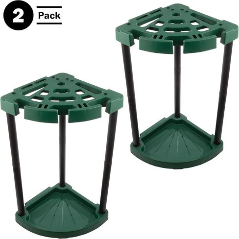 Stalwart Tool Organizer 2-Pack - Garage Storage Rack - Organize Up to 48 Yard Tools - Corner Rack for Home or Shed - Easy to Assemble Utility Racks in Saudi Arabia